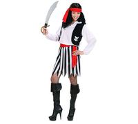 Ladies Pirate Woman Costume Large UK 14-16 for Buccaneer Fancy Dress