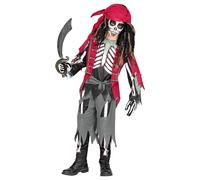 Widmann Pirate Skeleton (Shirt With Vest And Belt, Pants, Bandana) (116 cm / 4-5