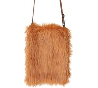 WIDMANN - Plush Handbag for Adults Women, Neon, Disco, 80s, 60s, Hippie, Carnival, Theme Parties