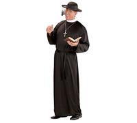 Mens Priest Costume Small UK 38/40" for Vicar Priest Church Fancy Dress