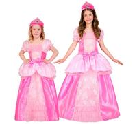 Widmann Princess (Dress, Headpiece) (128 cm / 5-7 Years) Pink