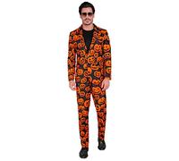 Widmann Pumpkin Party Fashion Suit (Jacket, Pants) (S) Orange