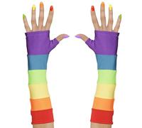 Widmann RAINBOW FINGERLESS SATIN GLOVES