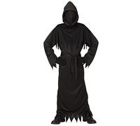Widmann Reaper (Hooded Robe With Invisible Face Mask, Belt) (128 cm / 5-7 Years)
