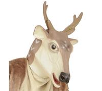 Widmann ? Reindeer Mens Mask, Beige, One Size, vd-wdm96594