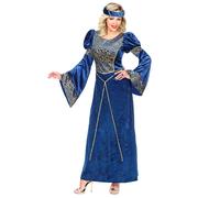Widmann Renaissance Lady (Dress, Headpiece) (XL) Blue