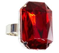 Widmann ? Ring with Red Gem, for adults, One Size, vd-wdm05853