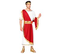 Widmann 09111 Roman Emperor Costume, red/White, S