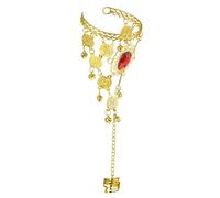 Widmann ROMAN FINGER WRIST GOLD COIN BRACELET WITH GEM for Ancient Rome Greek Latin Accessory