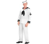 Widmann - Kostüm Matrosin, Jumpsuit und Hut, Marine, Uniform, Mottoparty, Karneval