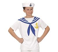Widmann Sailor T-Shirt Unisex Children's Costume 158cm for Fancy Dress