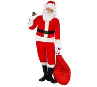 Widmann Santa Claus (Jacket, Pants, Belt, Boot Covers, Hat, Gloves) (116 cm / 4-