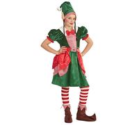 Widmann Santa's Little Helper Elf (Coat, Pants, Belt, Shoe Covers, Hat) (158 cm