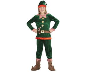 Widmann Santa's Little Helper Elf (Coat, Pants, Shoe Covers, Hat With Ears) (140