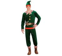 Widmann Santa's Little Helper Elf (Coat, Pants, Shoe Covers, Hat With Ears) (L)