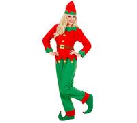 Widmann Santa's Little Helper Elf (Dress, Belt, Hat) (L) Green