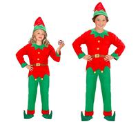 Widmann Santa's Little Helper Elf (Dress With Belt, Hat, Stockings) (158 cm / 11