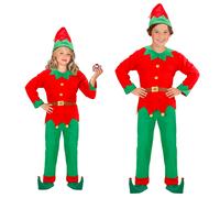 Widmann Santa's Little Helper Elf (Dress With Belt, Hat, Stockings) (158 cm / 11