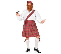 Widmann Scotsman (Jacket, Jabot, Kilt, Bows For Socks, Hat) (XL) Different Color