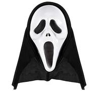 Widmann Screaming Ghost Hooded Mask Scream Killer Halloween Fancy Dress Accessory