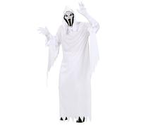 Widmann Screaming Ghost Lady (Hooded Dress, Poncho) (L) Black