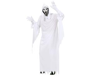 Widmann Screaming Ghost Lady (Hooded Dress, Poncho) (L) Black