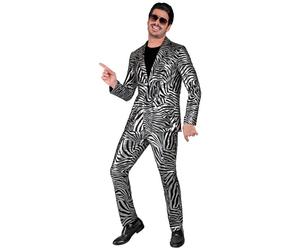 Widmann Silver Animalier Party Fashion Suit (Jacket, Pants) (S) Silver