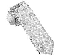 Widmann Silver Fancy Dress Sequinned Necktie
