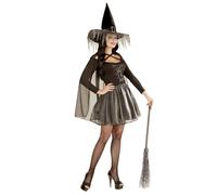 Widmann 02352 Adult Witch Costume ? Top, Skirt, Cape and Hat ? Size M