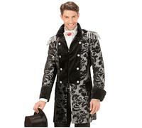 Widmann Silver Jacquard Parade Coat For Man (L) Silver