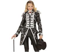 Widmann Silver Jacquard Parade Coat For Woman (M) Silver