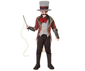 Widmann Sinister Ringmaster (Jacket With Vest, Skull Jabot, Gloves, Hat) (128 cm
