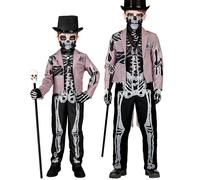 Widmann Skelegroom (Tailcoat With Vest, Pants, Face Mask) (XL) Grey