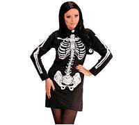 Ladies Skeleton Girl Costume Medium UK 10-12 for Hawaiian Fancy Dress