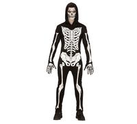 Widmann Skeleton (Hooded Jumpsuit, Gloves) (S) Black