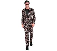 Widmann Skulls Party Fashion Suit (Jacket, Pants) (M) Black