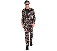 Widmann Skulls Party Fashion Suit (Jacket, Pants) (M) Black