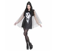 Widmann 70203 Women's Schmieriger Ghost Costume, Black/White, L