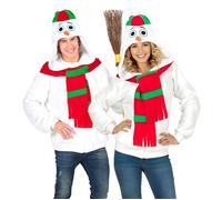 Widmann Snowman (Coat, Pants, Hat, Scarf, Nose) (158 cm / 11-13 Years) White