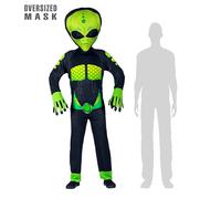 Widmann Alien Costume Bone Print Skeleton Theme Party Halloween Carnival