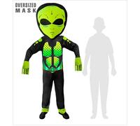 Widmann Space Invader (Overalls, Mask) (158 cm / 11-13 Years) Silver