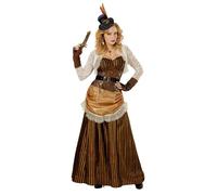 Widmann Steampunk (Dress, Belt, Mini Hat) (S) Brown