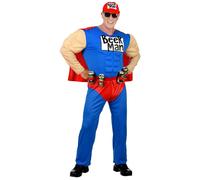 Widmann Super Beer Man (Muscle Overalls With Cape, Can Holster Belt, Cap) (L) Bl