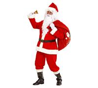 Widmann Super Deluxe Old Time Santa Claus (Hooded Robe, Belt, Boot Covers With B