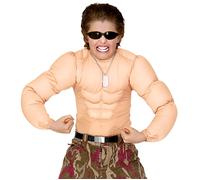 Widmann 42945 T-shirt de Musculation pour Enfants Kids Bodybuilding, Solid, Beige, 116