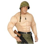 Super Muscle Shirt Costume Large for Super Hero Fancy Dress