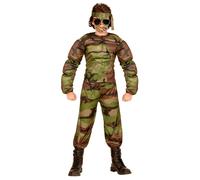 Widmann Super Muscle Soldier (Muscle Shirt, Pants, Headband) (140 cm / 8-10 Year