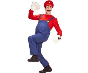Widmann Super Plumber (Overalls, Shirt, Hat) (XL) Different Colors