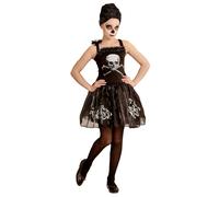 Widmann T-Rex Skeleton (Hooded Overalls With Mask) (152 cm / 11-12 Years) Black