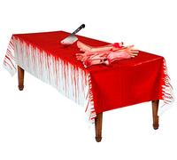 Widmann ? Tablecloth Bloody Unisex-adult, Red, 137 x 275 cm, vd-wdm08165